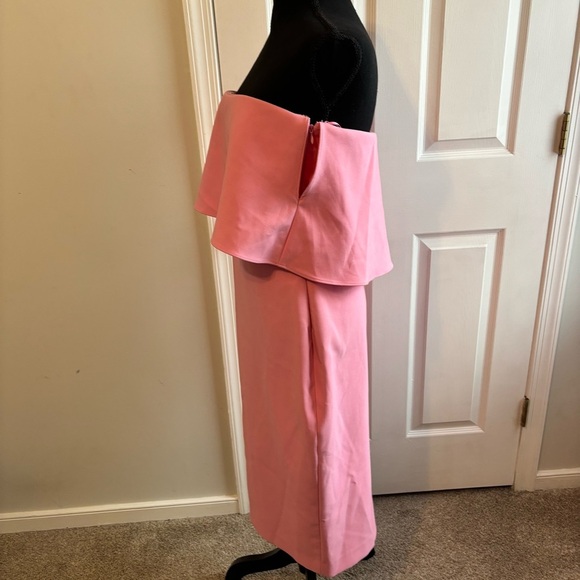 Likely Driggs Strapless Midi Dress in Pink Size 8 - Picture 5 of 11